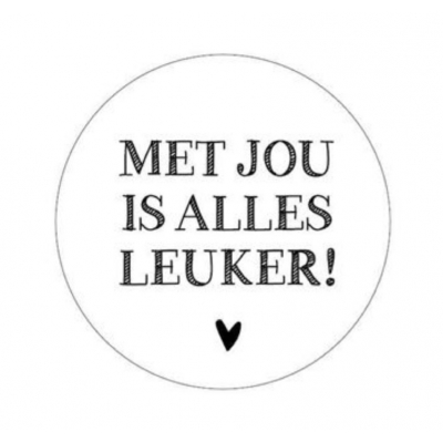 Kadostickers | Met jou is alles leuker!